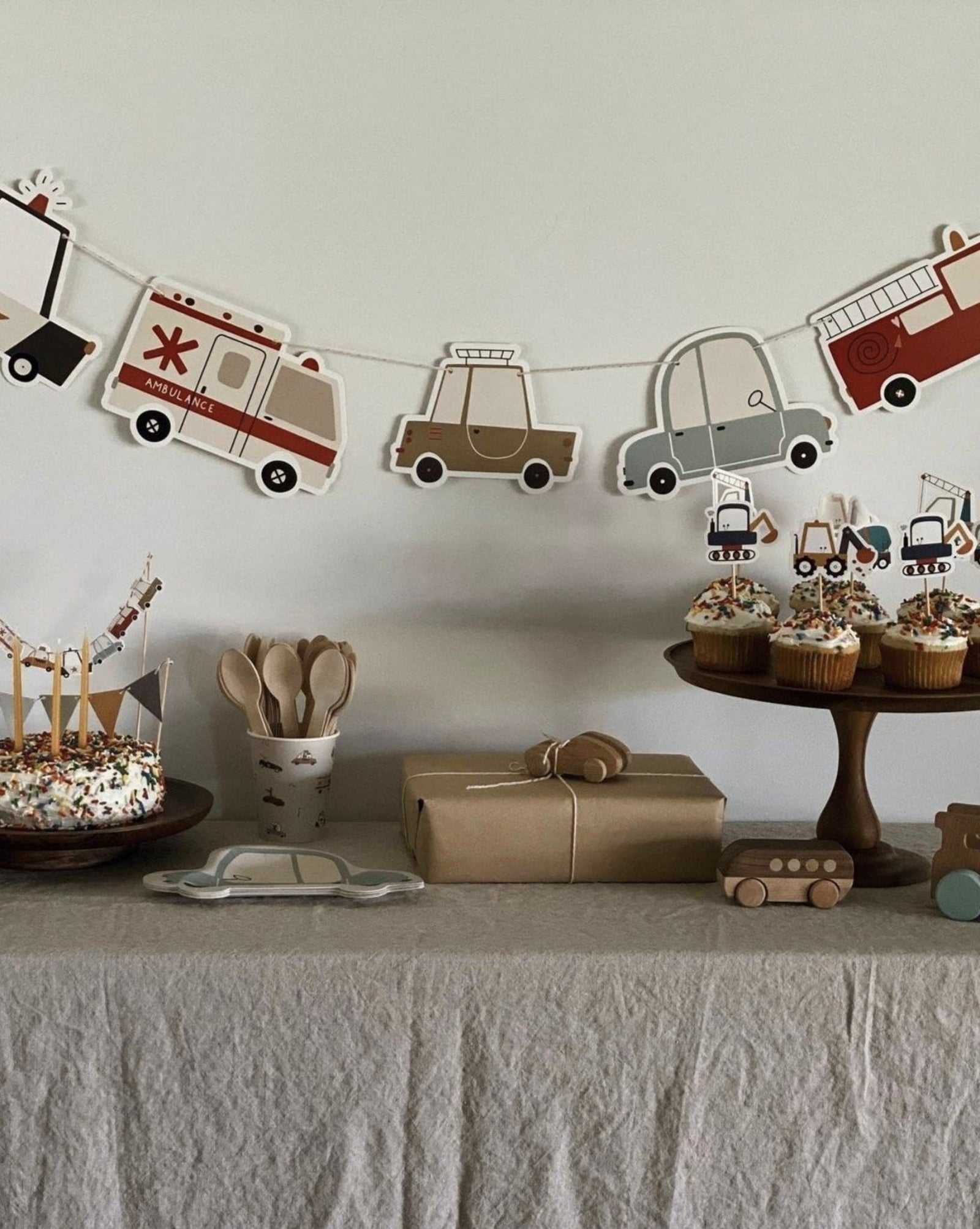 Vehicles Party Banner - Stesha Party