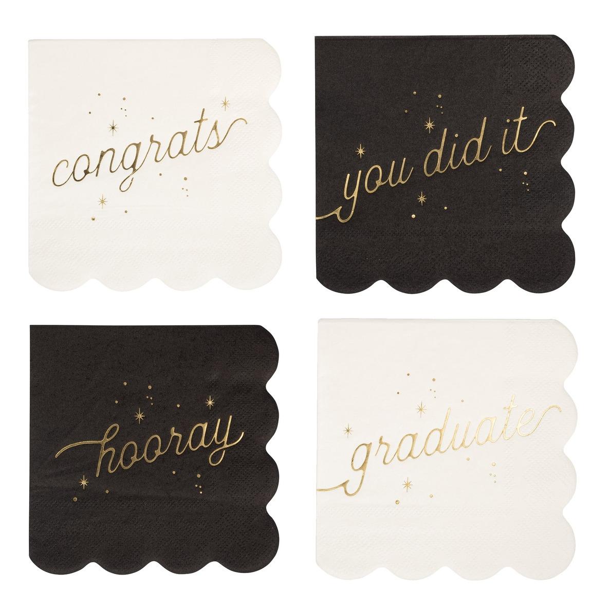 Well Wishes Grad Napkins 16ct - Stesha Party