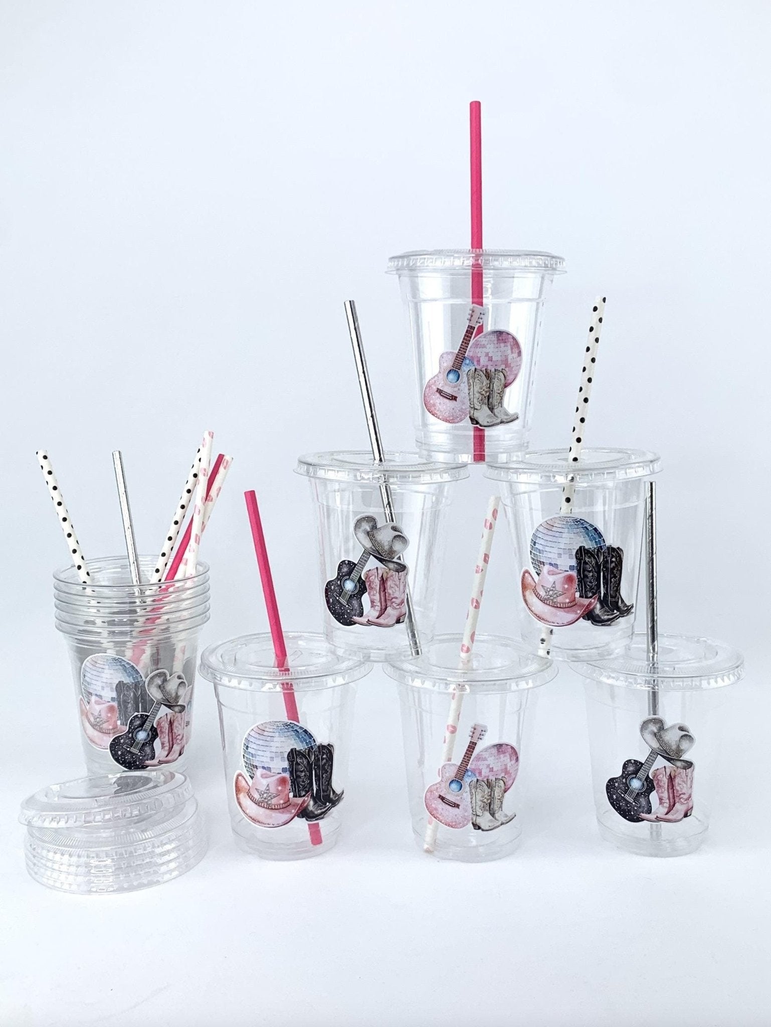 Western Cowgirl Plastic Cups - Stesha Party
