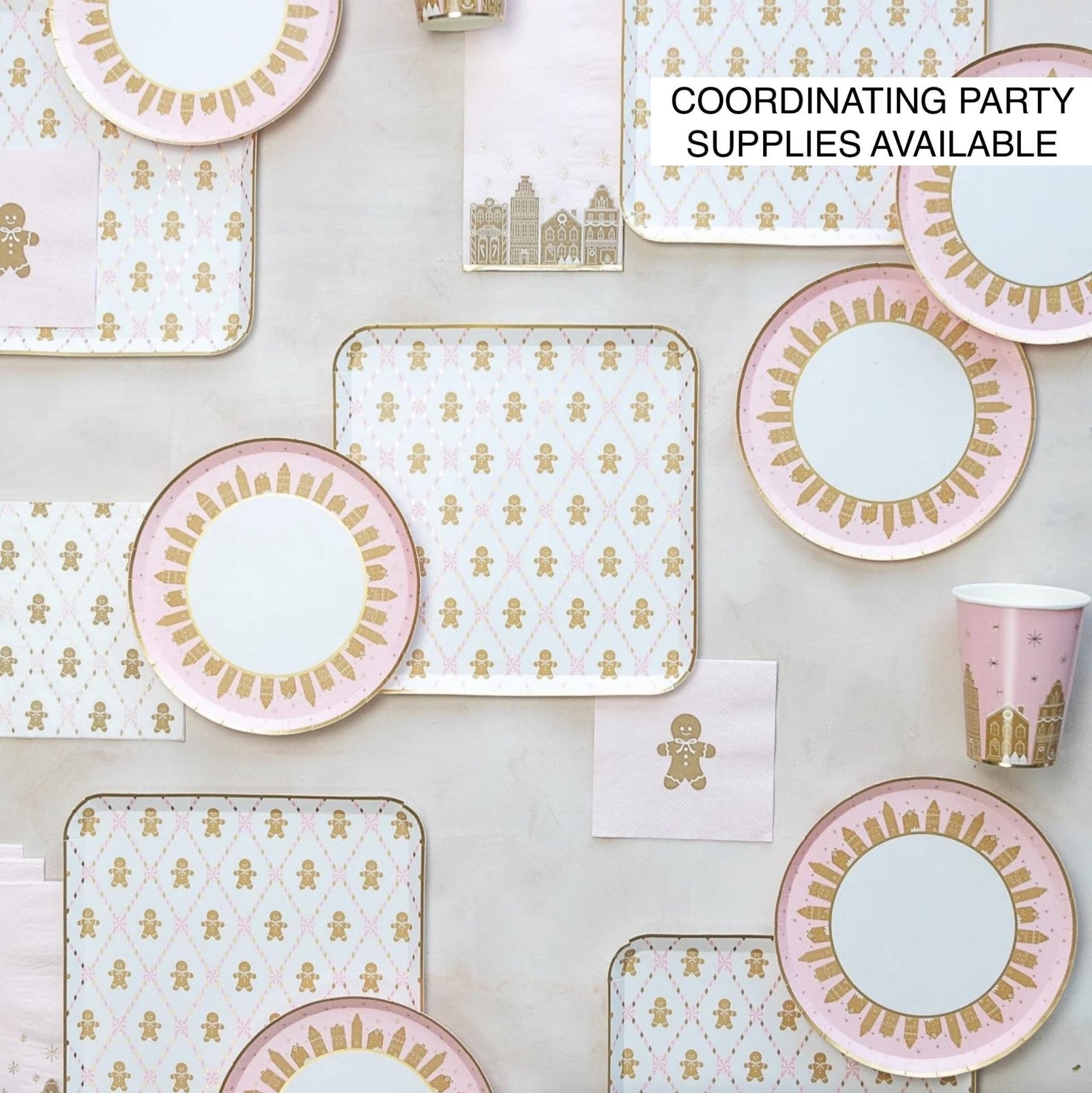 White Gingerbread Party Cups - Stesha Party