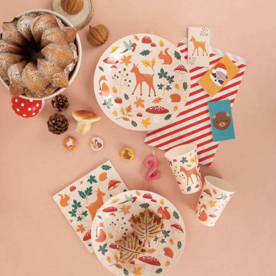 Woodland Animal Cake Toppers - Stesha Party