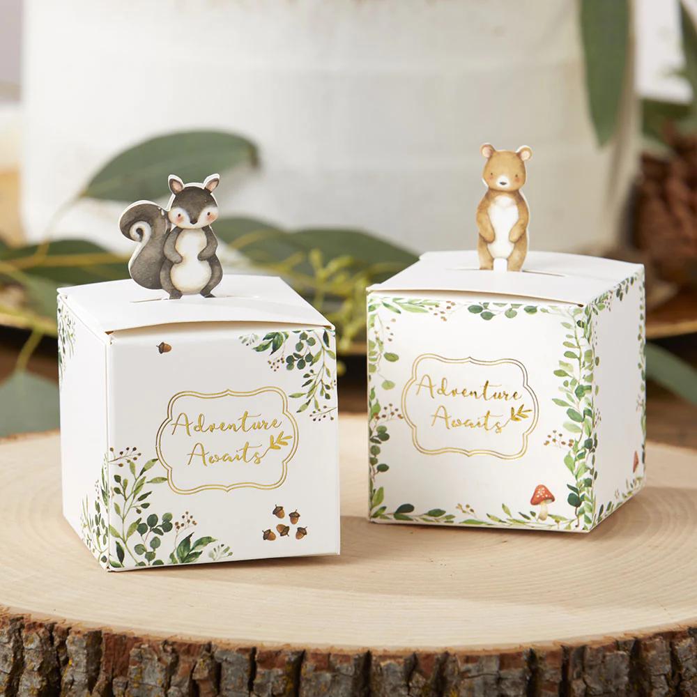 Woodland Baby Favor Boxes 24ct - Stesha Party