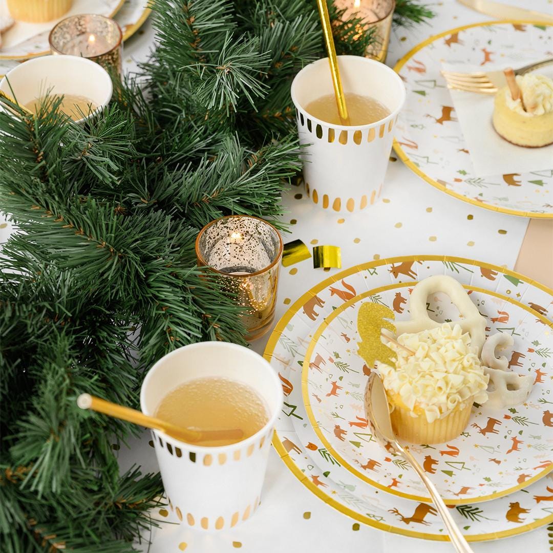 Woodland Critters Party Plates - Stesha Party