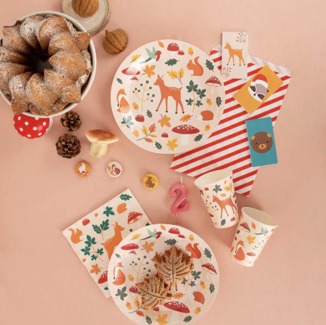 Woodland Deer Party Cups - Stesha Party