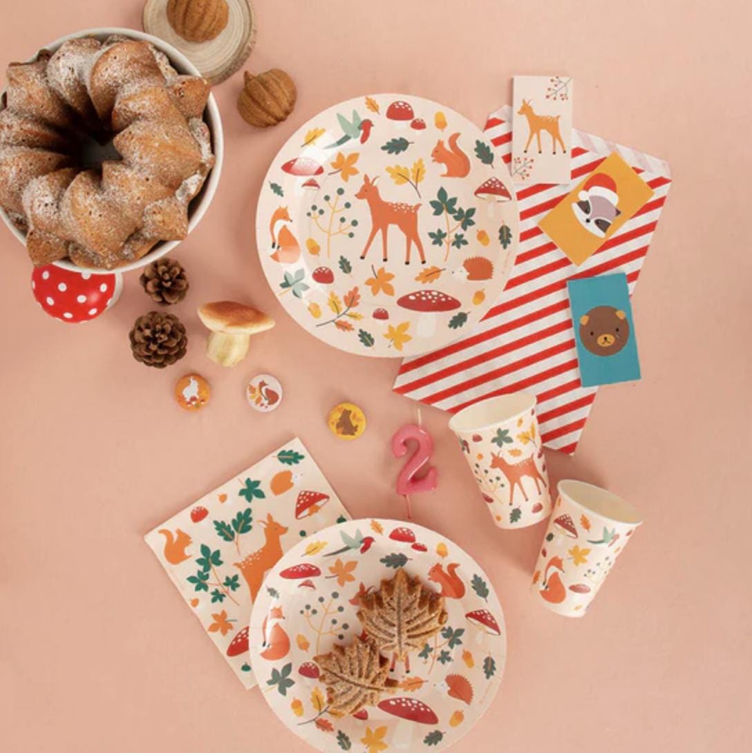 Woodland Forest Party Plates - Stesha Party