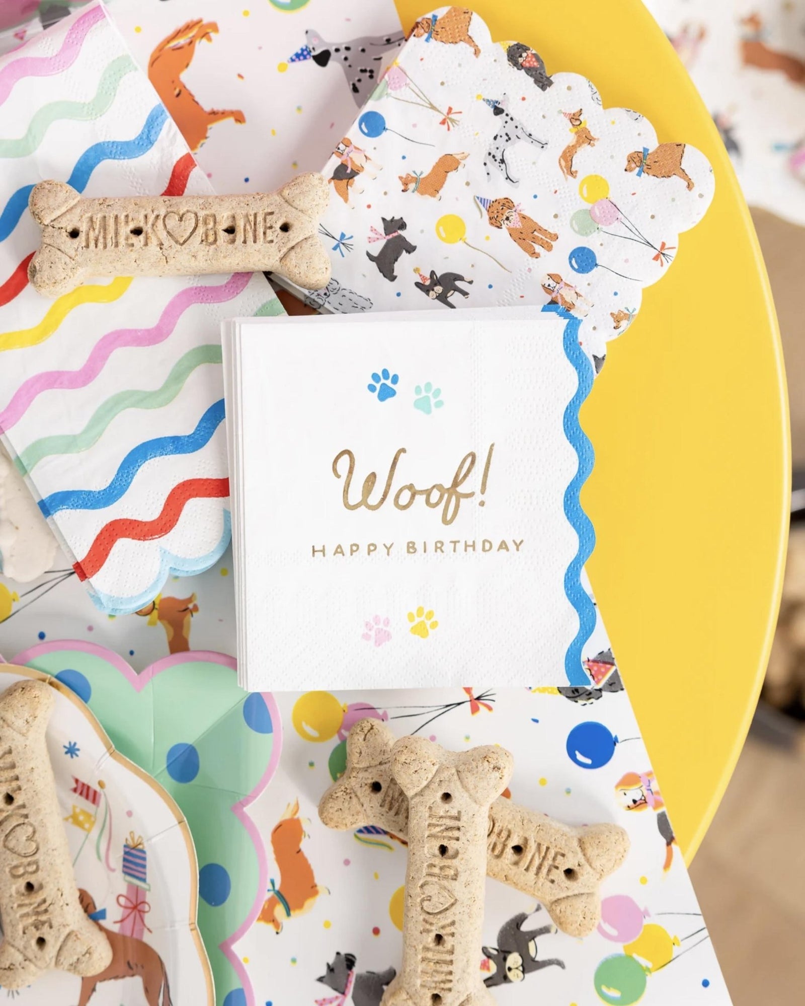 Woof Birthday Napkins 18ct - Stesha Party