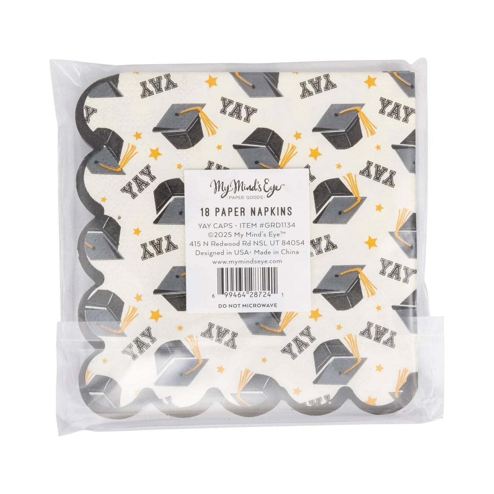 YAY Graduation Caps Napkins 18ct - Stesha Party