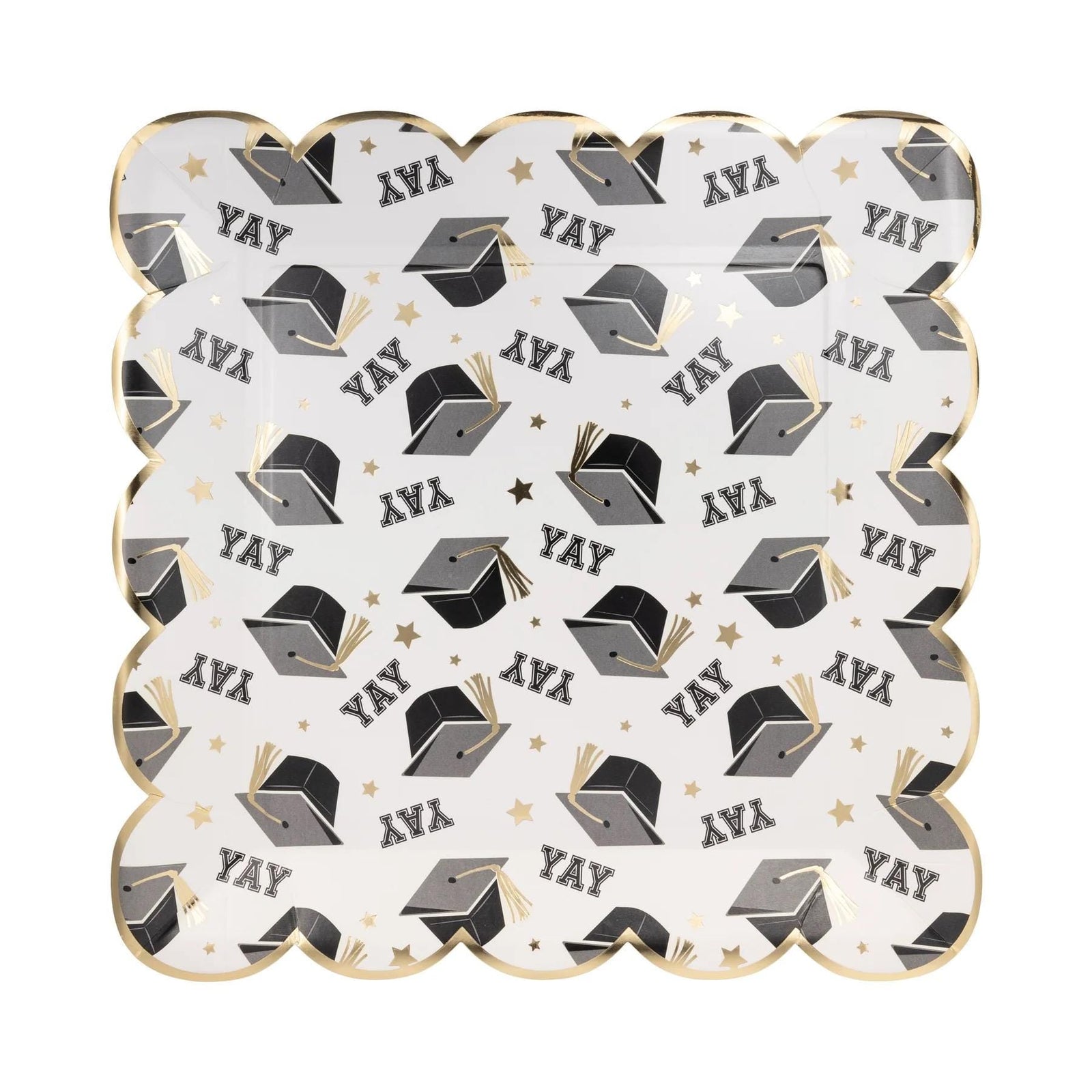 YAY Graduation Paper Plates 8ct - Stesha Party