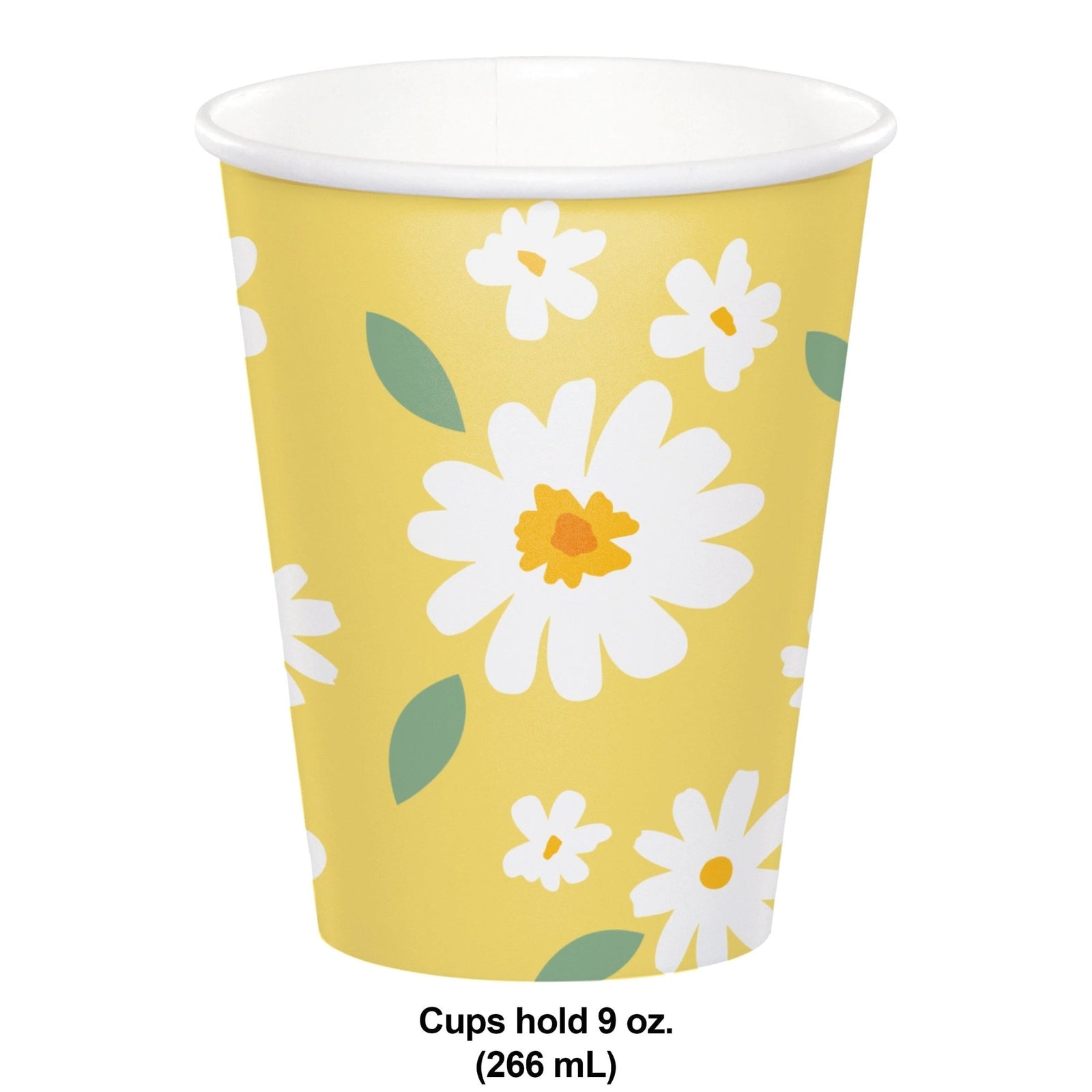 Yellow Daisy Cups 8ct - Stesha Party