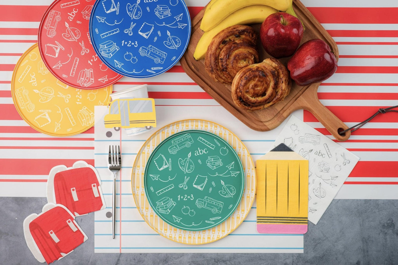 Yellow Pencil Party Plates - Stesha Party