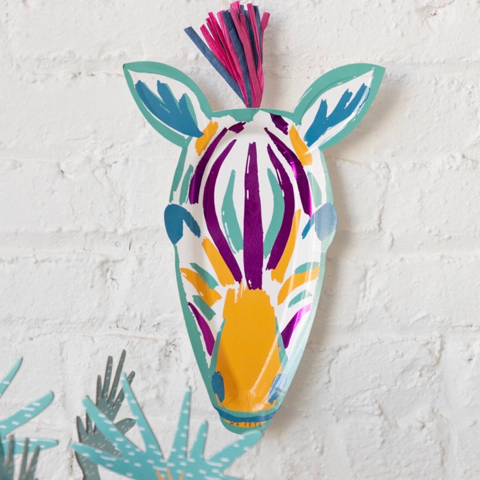 Zebra Party Platters 4ct - Stesha Party