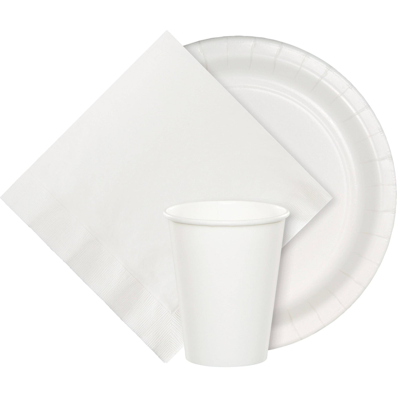 9" White Party Plates - Stesha Party