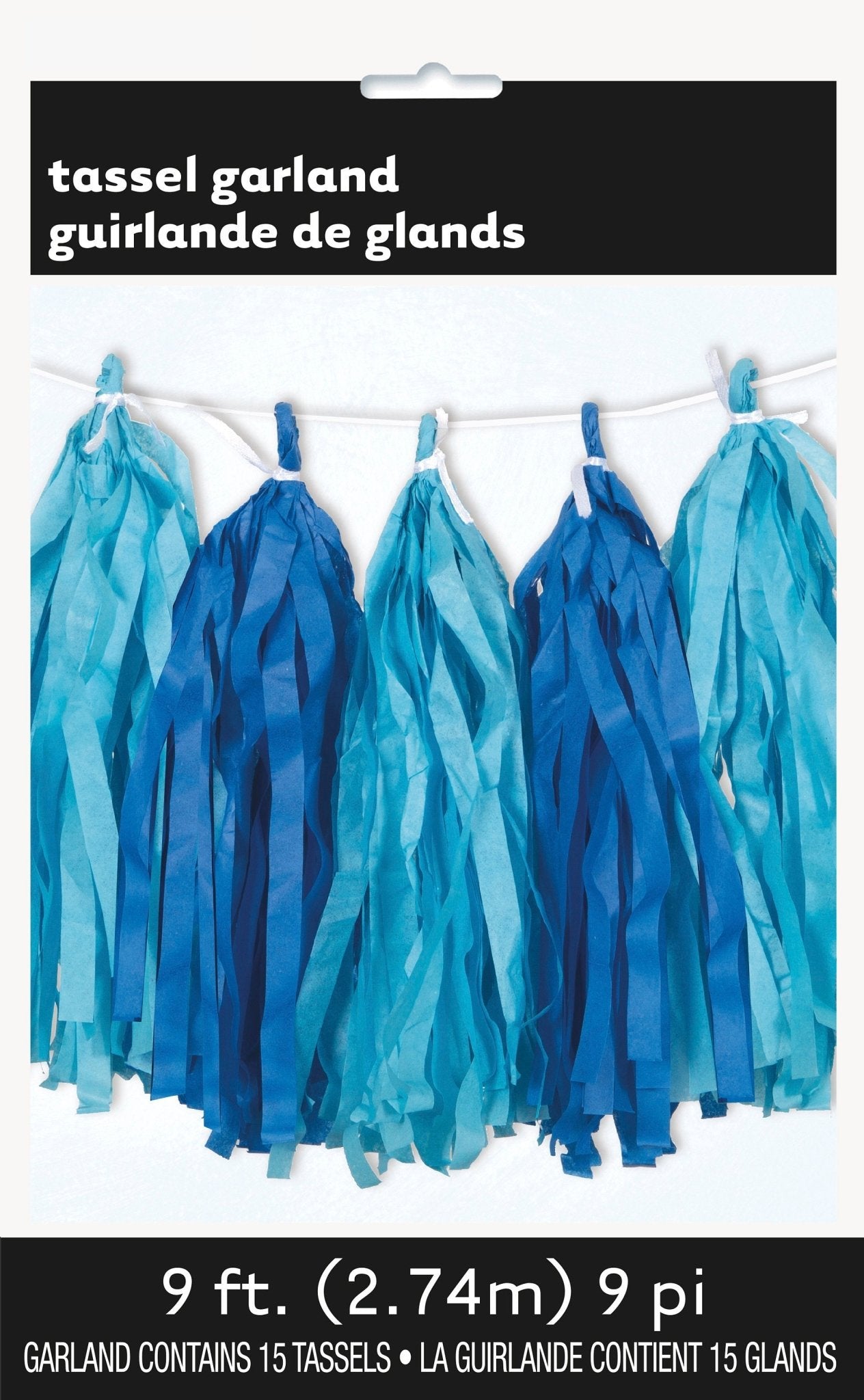 9ft Blue Tissue Garland - Stesha Party