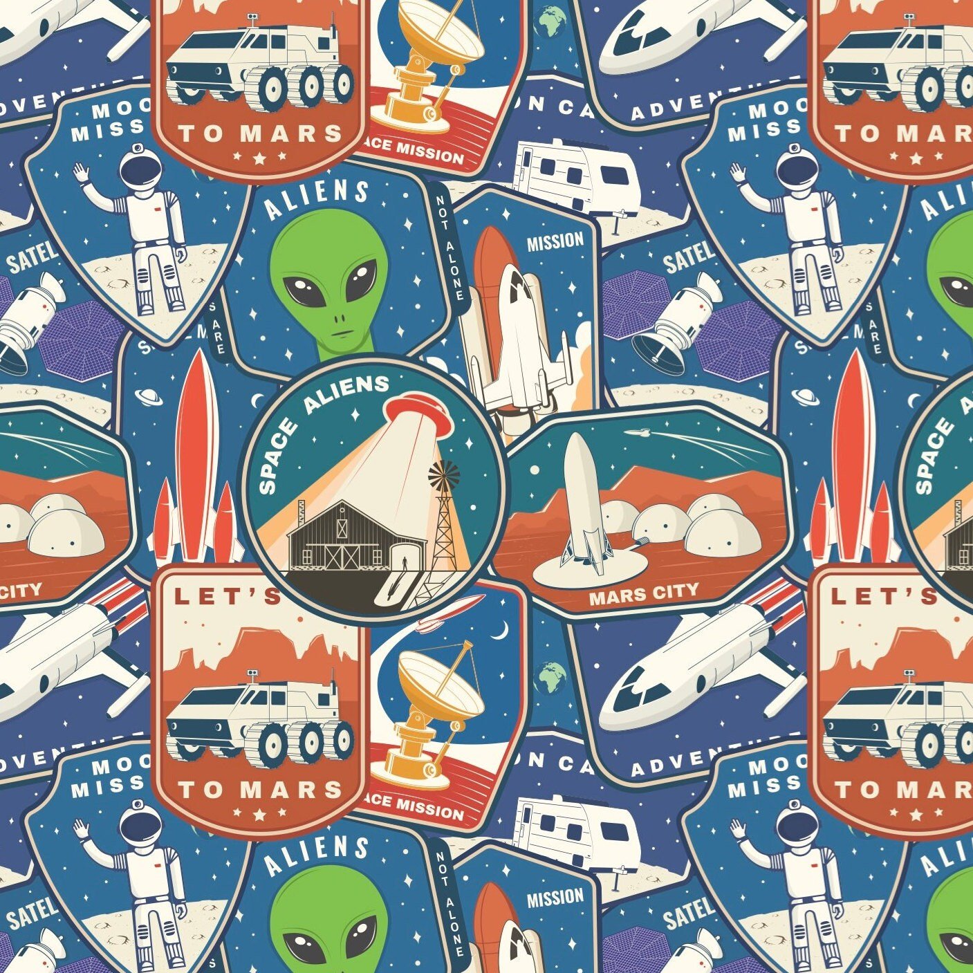Alien Gift Wrap - Stesha Party