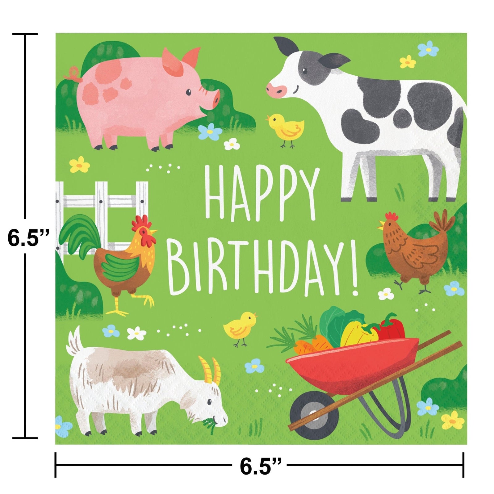 Barnyard Birthday Napkins - Stesha Party