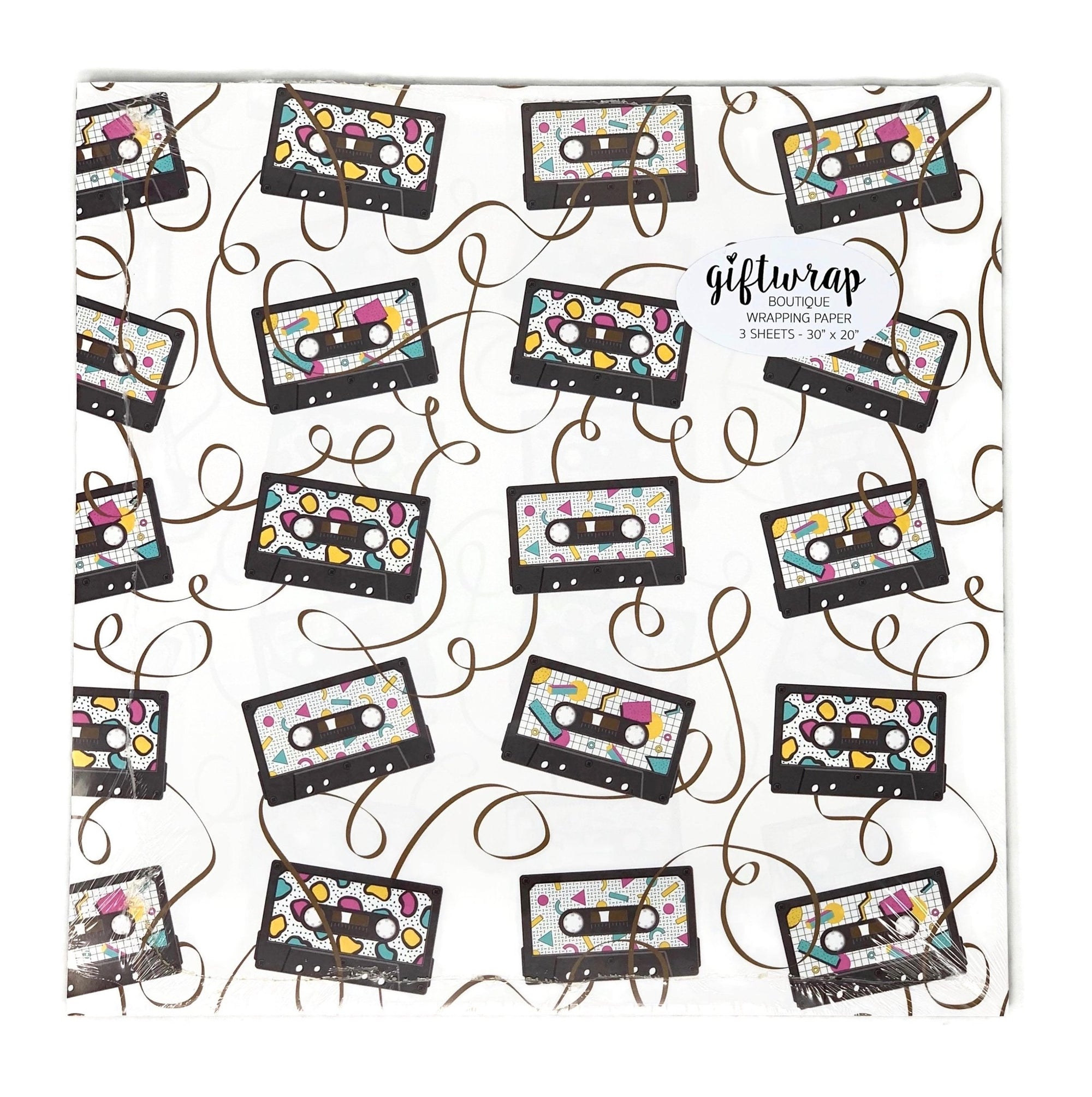 Cassette Tape Wrapping Paper - Stesha Party