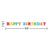 Colorful "Happy Birthday" Banner - Stesha Party
