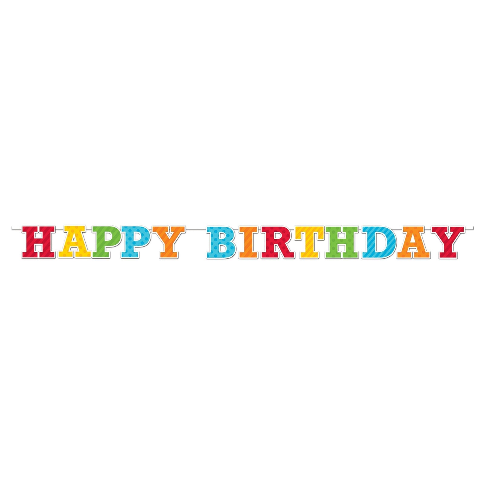 Colorful "Happy Birthday" Banner - Stesha Party