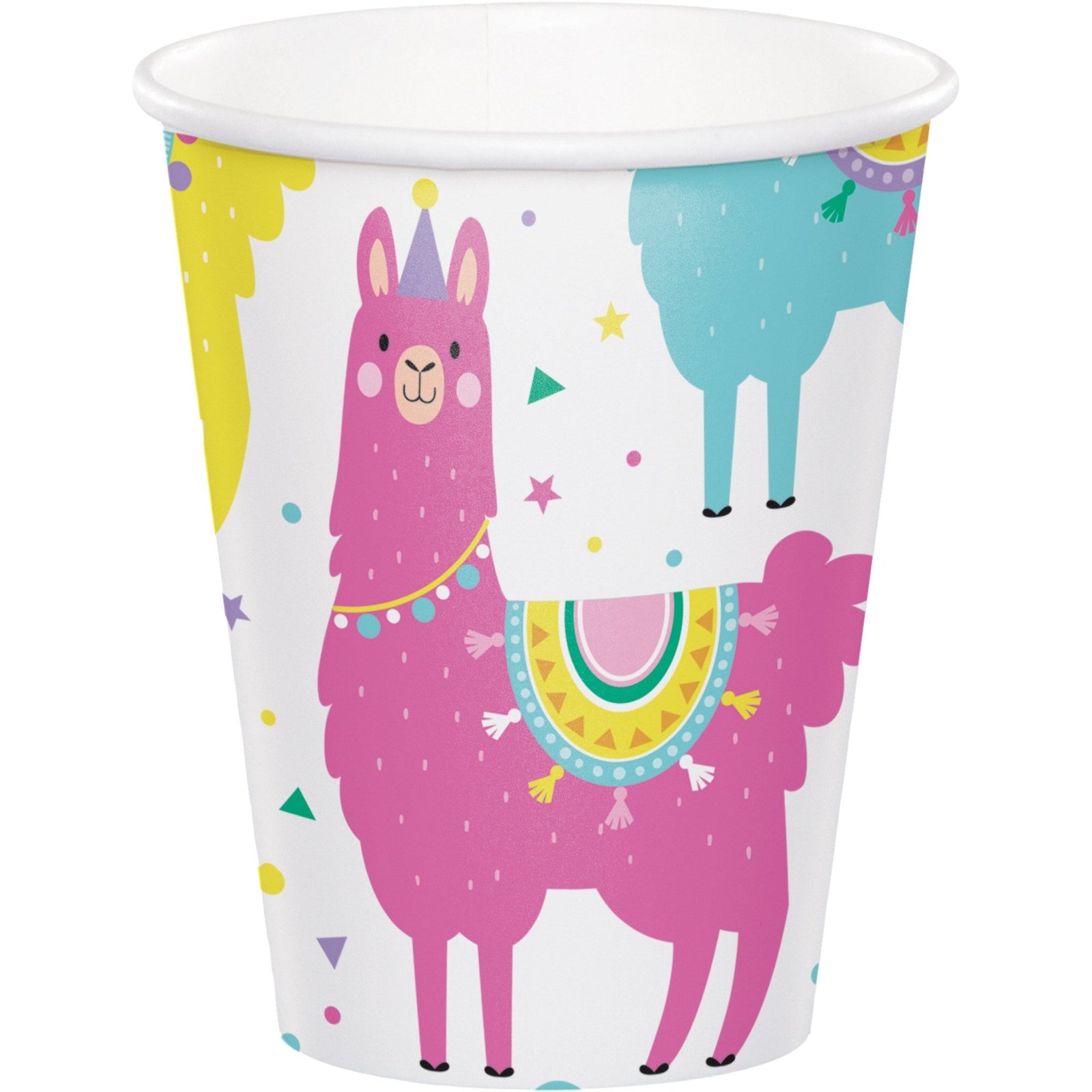 Colorful Llama Party Cups - Stesha Party