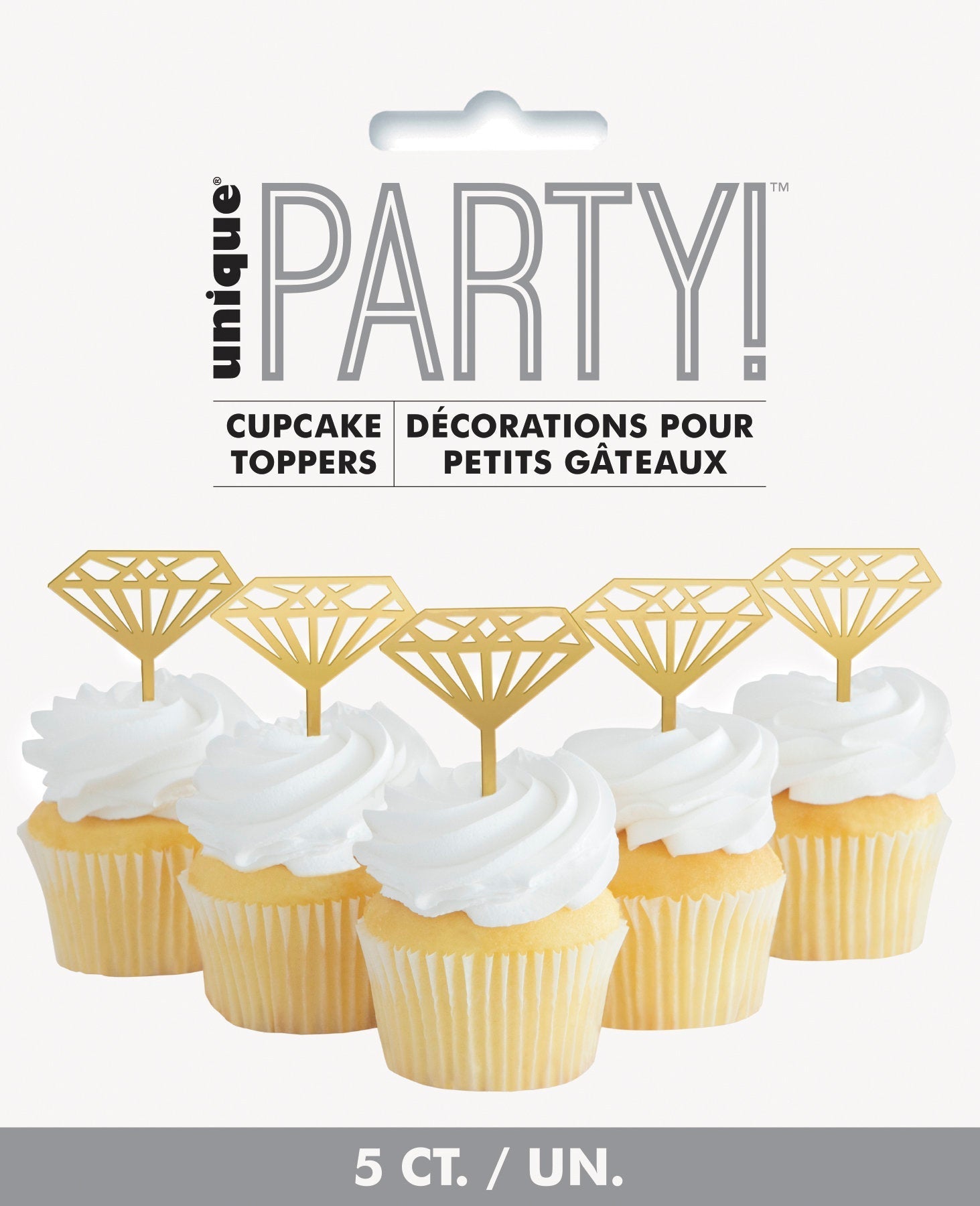 Diamond Cupcake Toppers - Stesha Party
