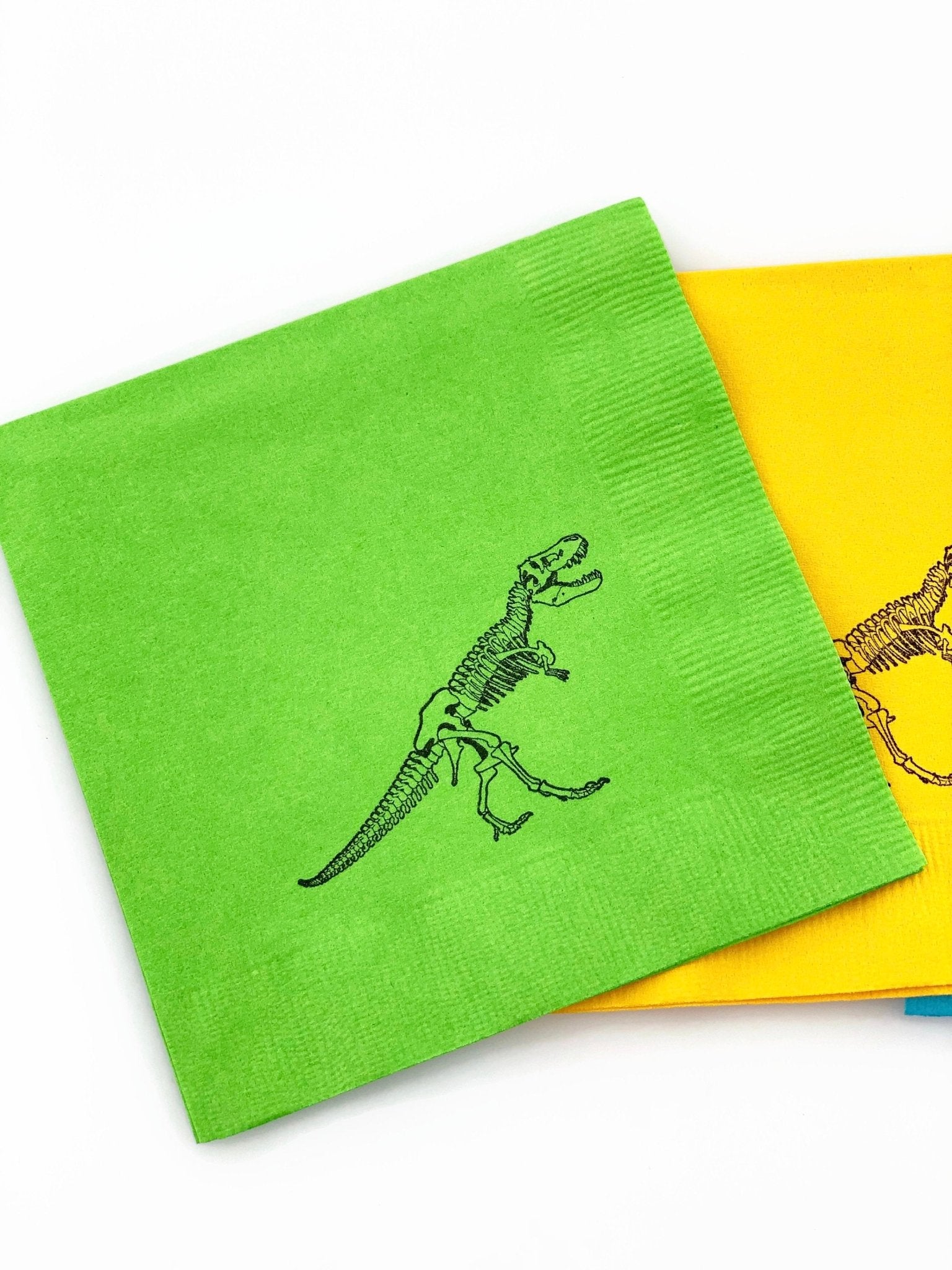 Dinosaur Colorful Napkins - Stesha Party