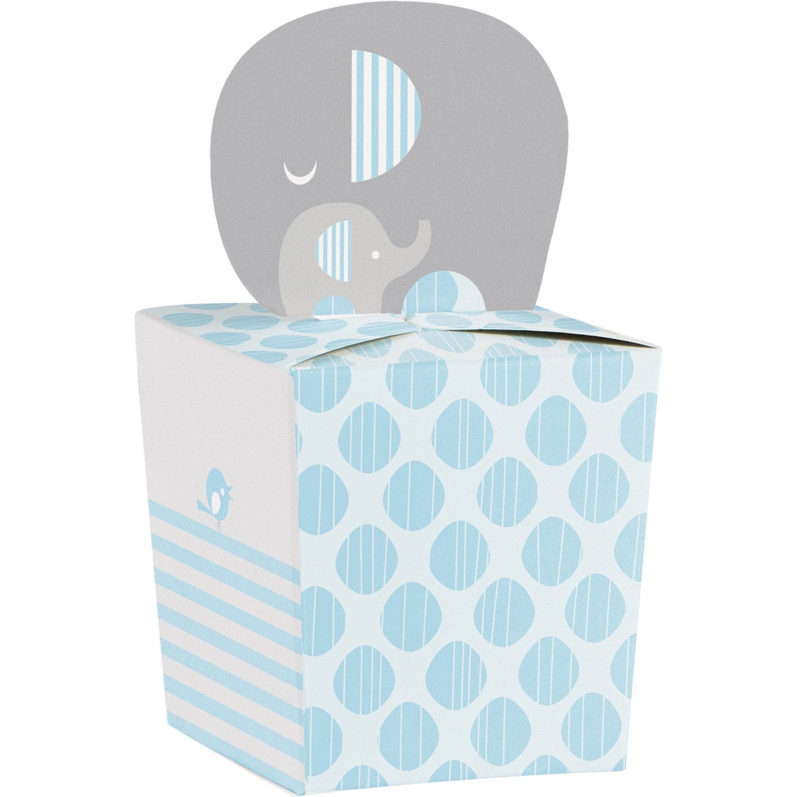 Elephant Favor Boxes in Blue - Stesha Party
