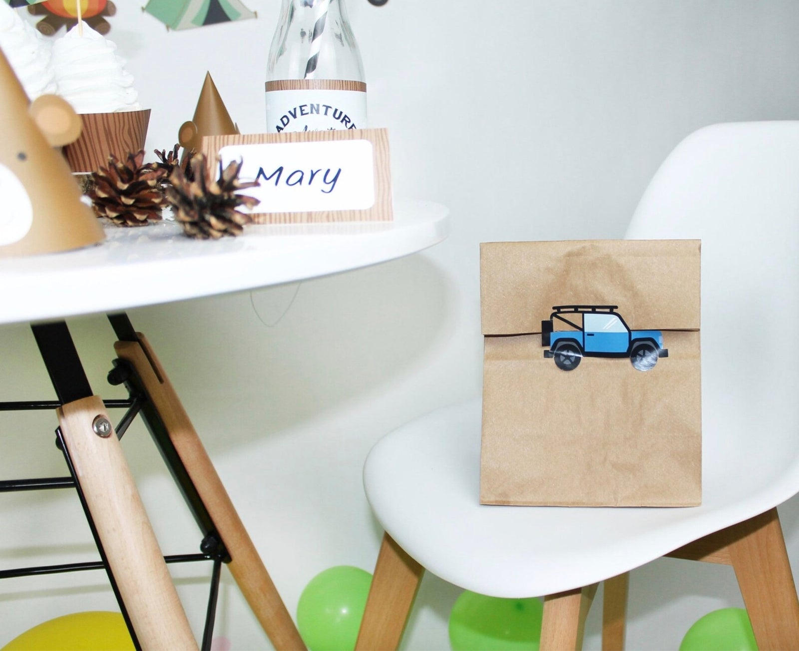 Explorer Party Stickers - Stesha Party