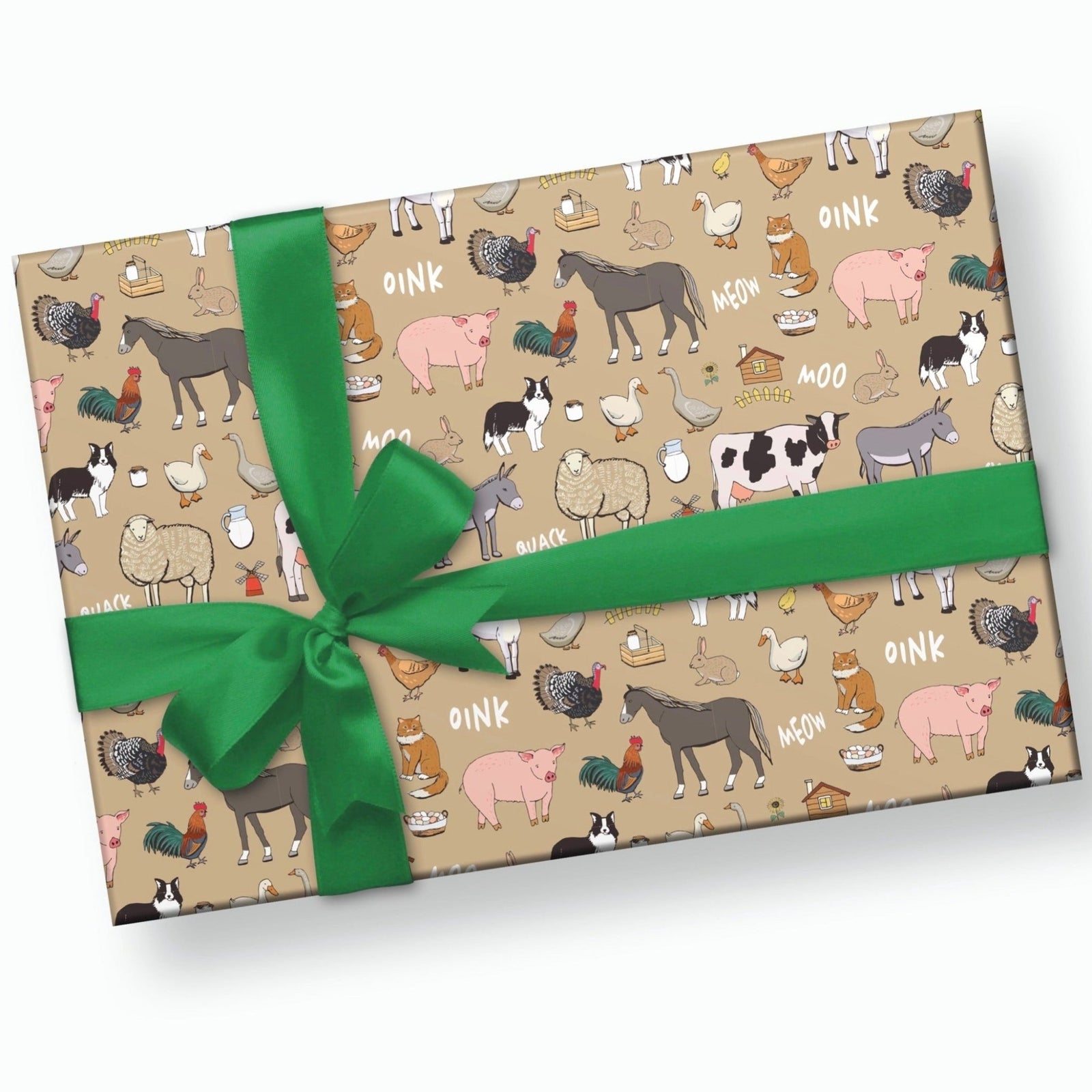 Farm Animals Gift Wrap - Stesha Party