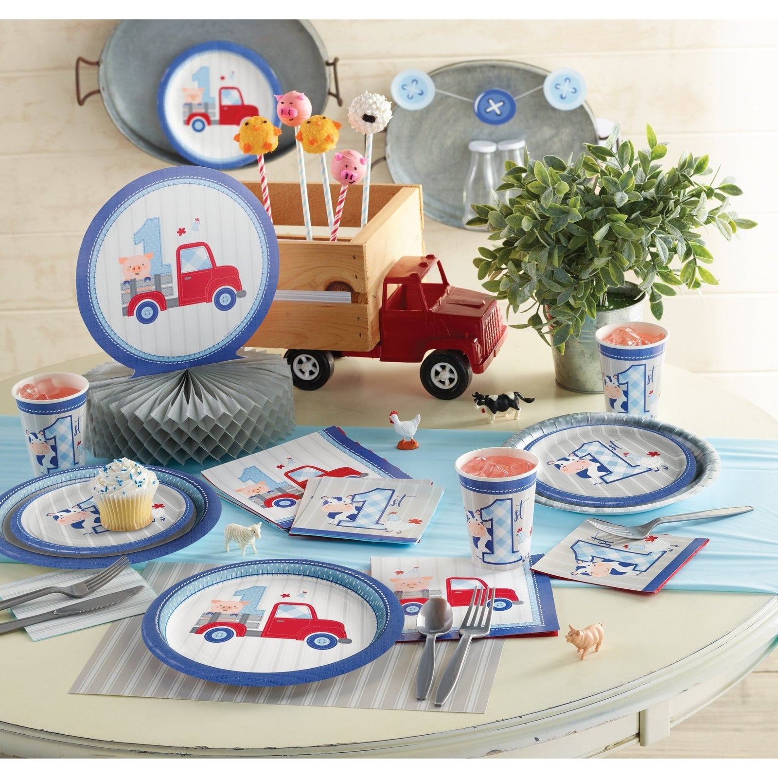 Farm First Birthday Centerpiece - Stesha Party