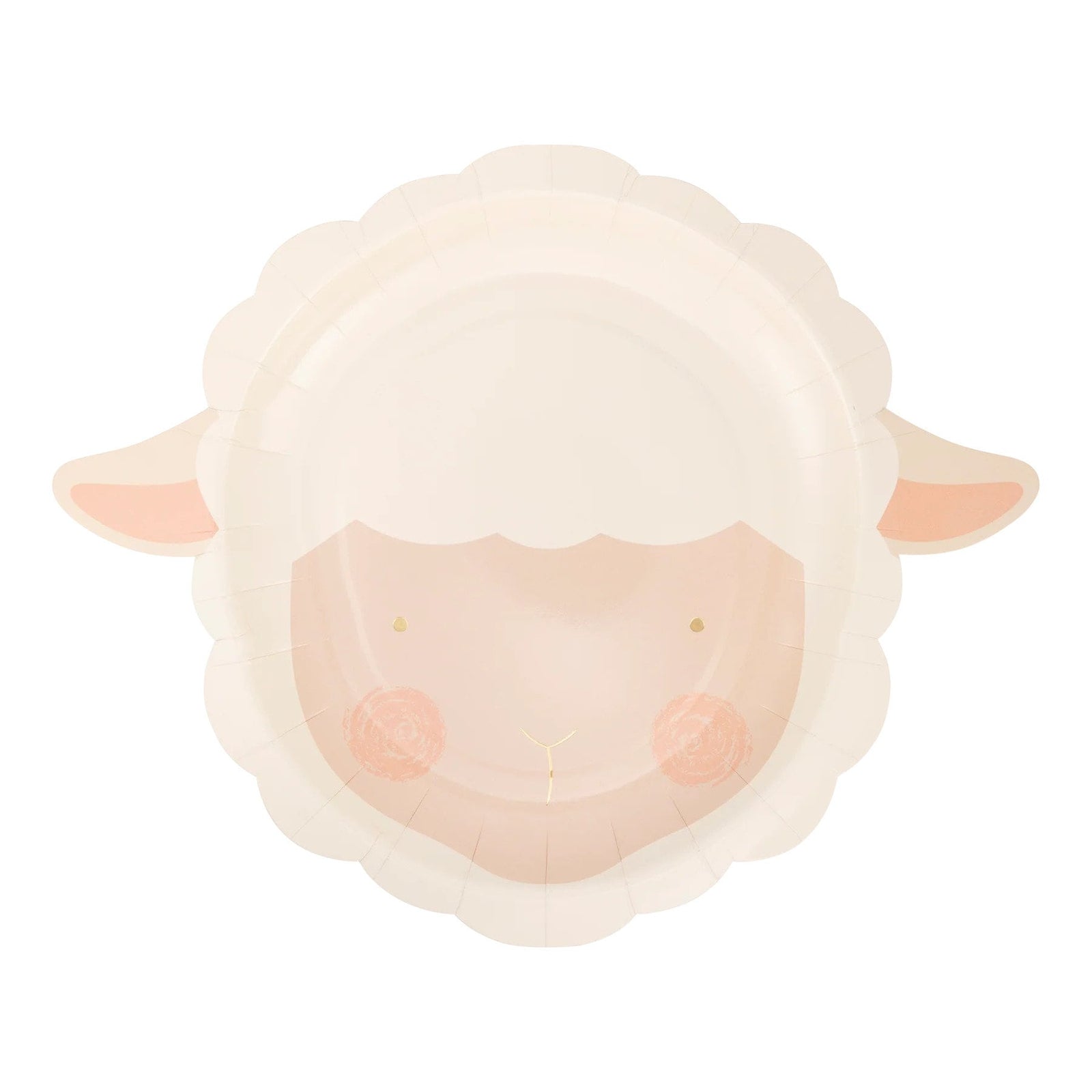 Fluffy Sheep Shaped Plates - Stesha Party