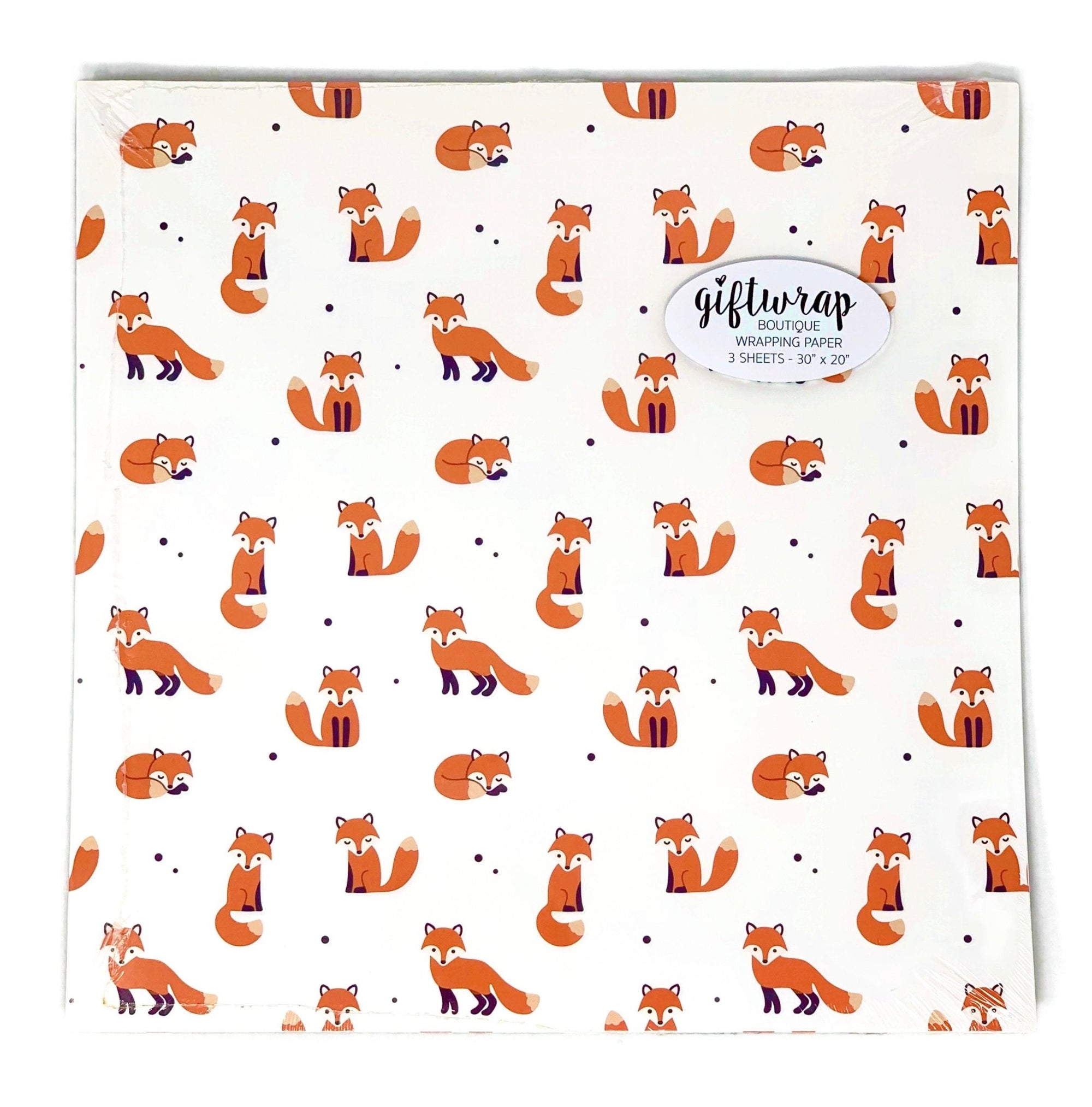 Fox Wrapping Paper - Stesha Party