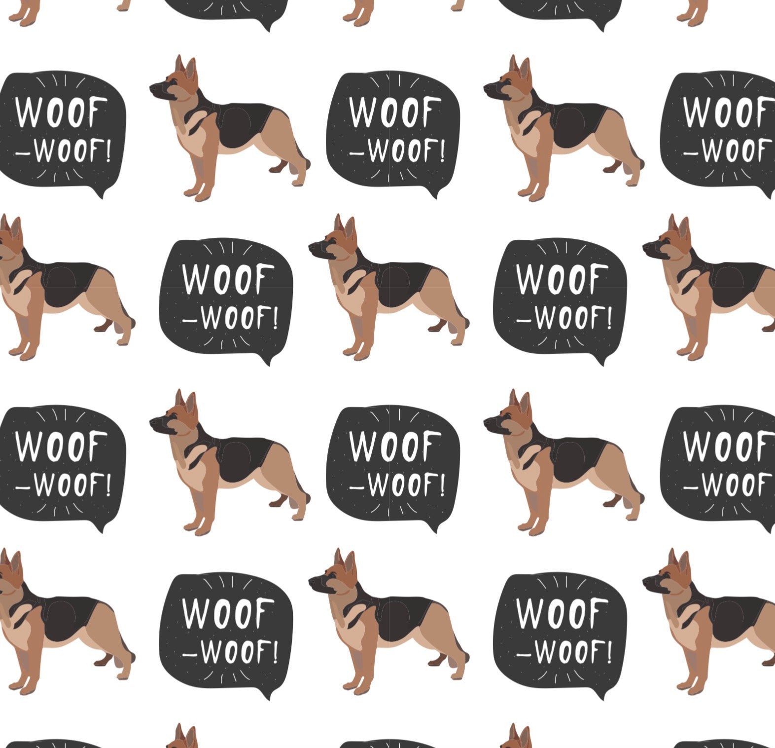 German Shepherd Wrapping Paper - Stesha Party