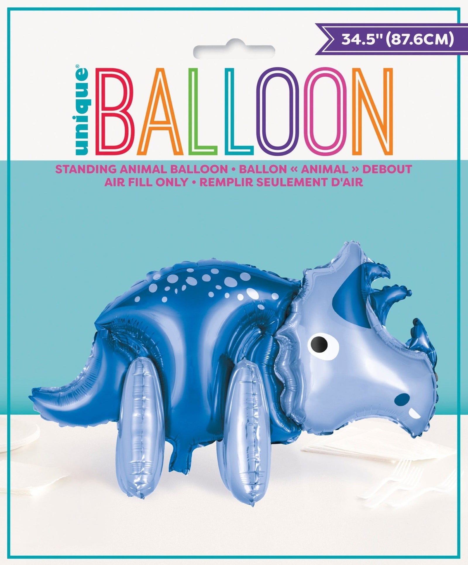 Giant Triceratops Dinosaur Party Balloon - Stesha Party