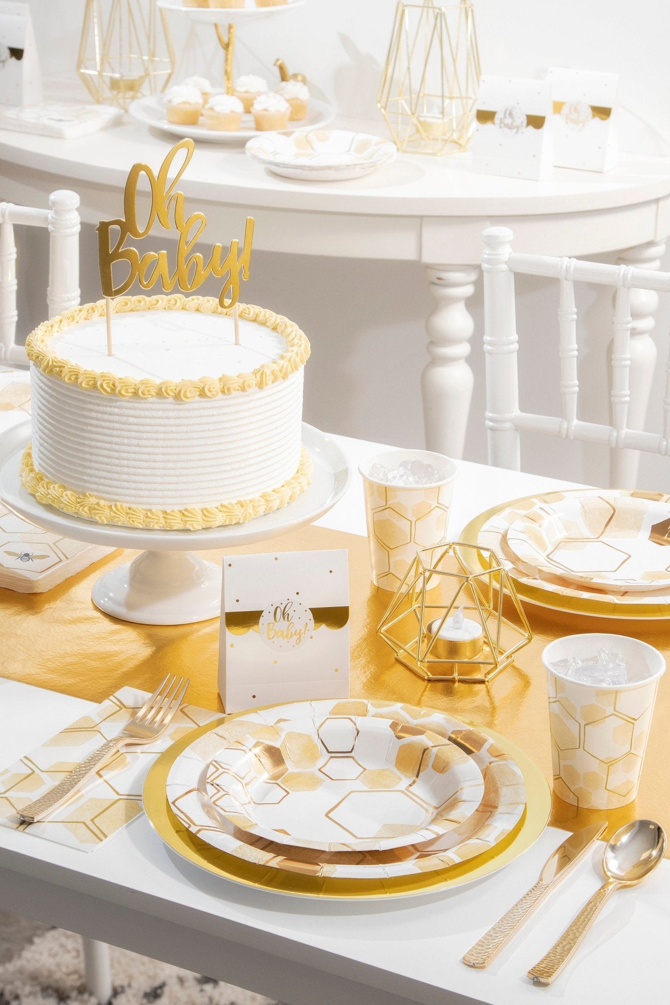 Gold Honeycomb Bee Party Pack - Stesha Party