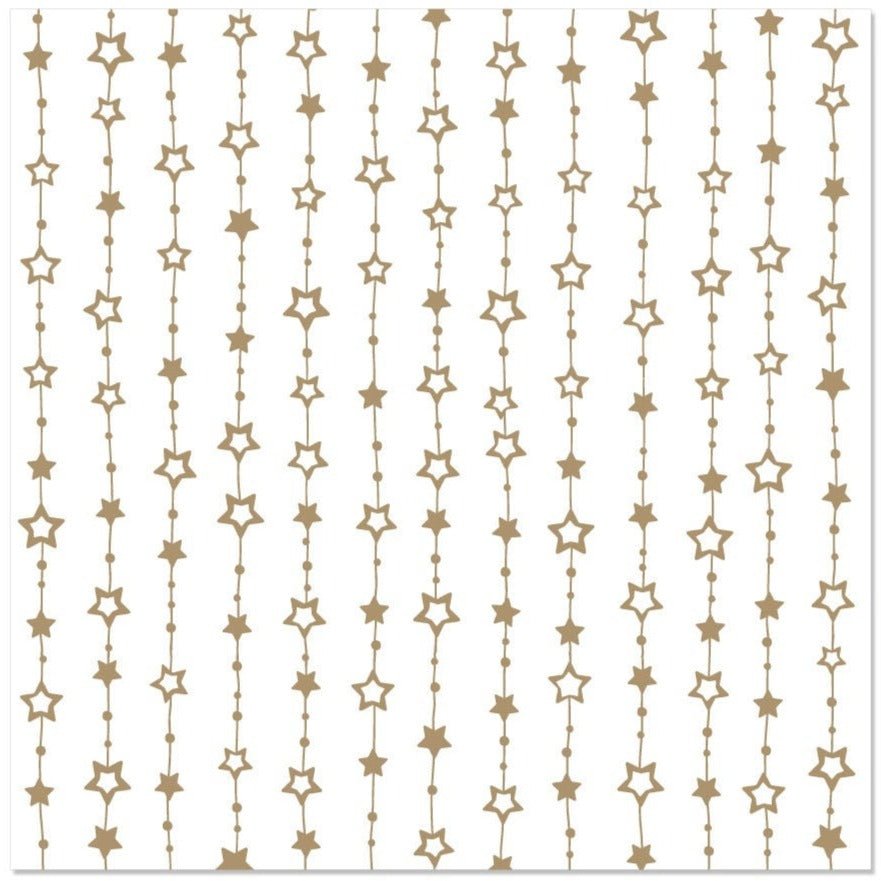 Gold Star Party Napkins - Stesha Party
