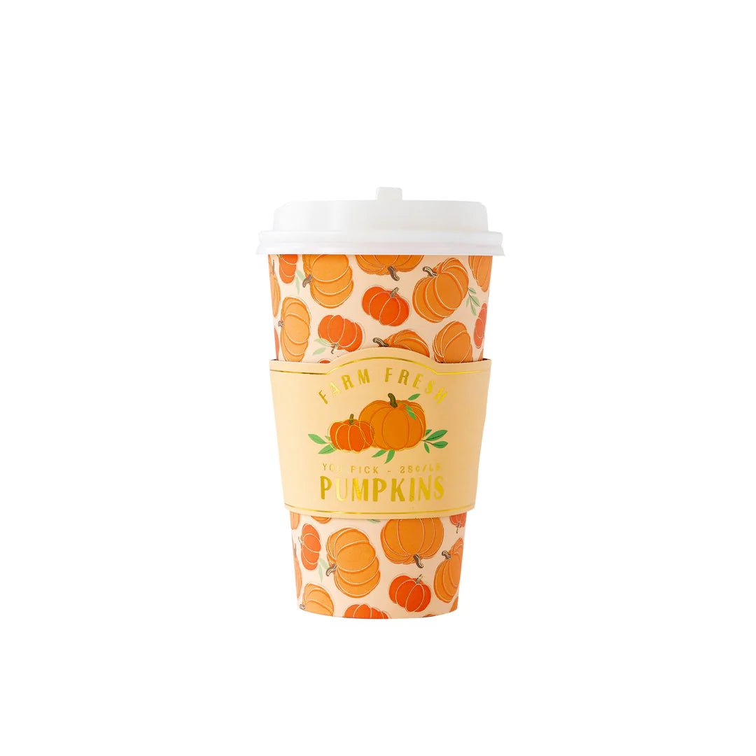 Hot Pumpkin To-Go Cups - Stesha Party
