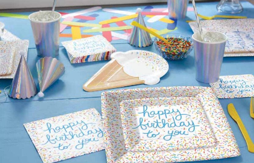Ice Cream Cone Shaped Party Plates - Stesha Party