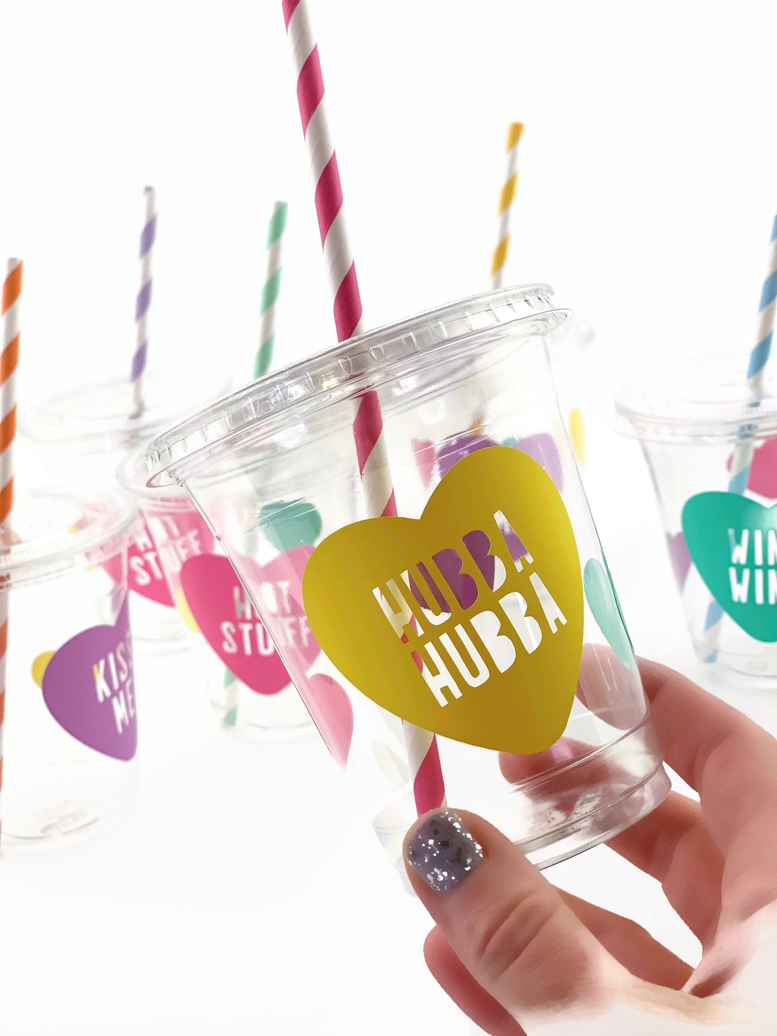 Valentines Day Party Cups - Valentine's Kids, Valentine's Day Party, Valentine's Day Party Supplies, Plastic Cups