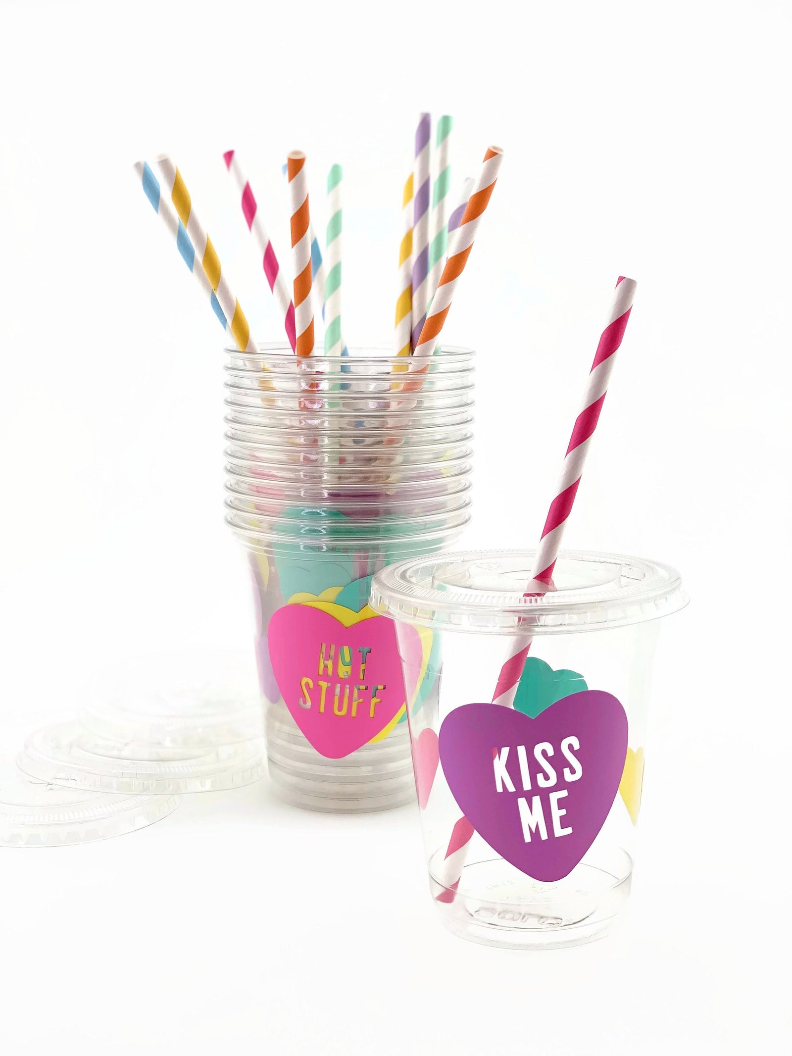 Valentines Day Party Cups - Valentine's Kids, Valentine's Day Party, Valentine's Day Party Supplies, Plastic Cups