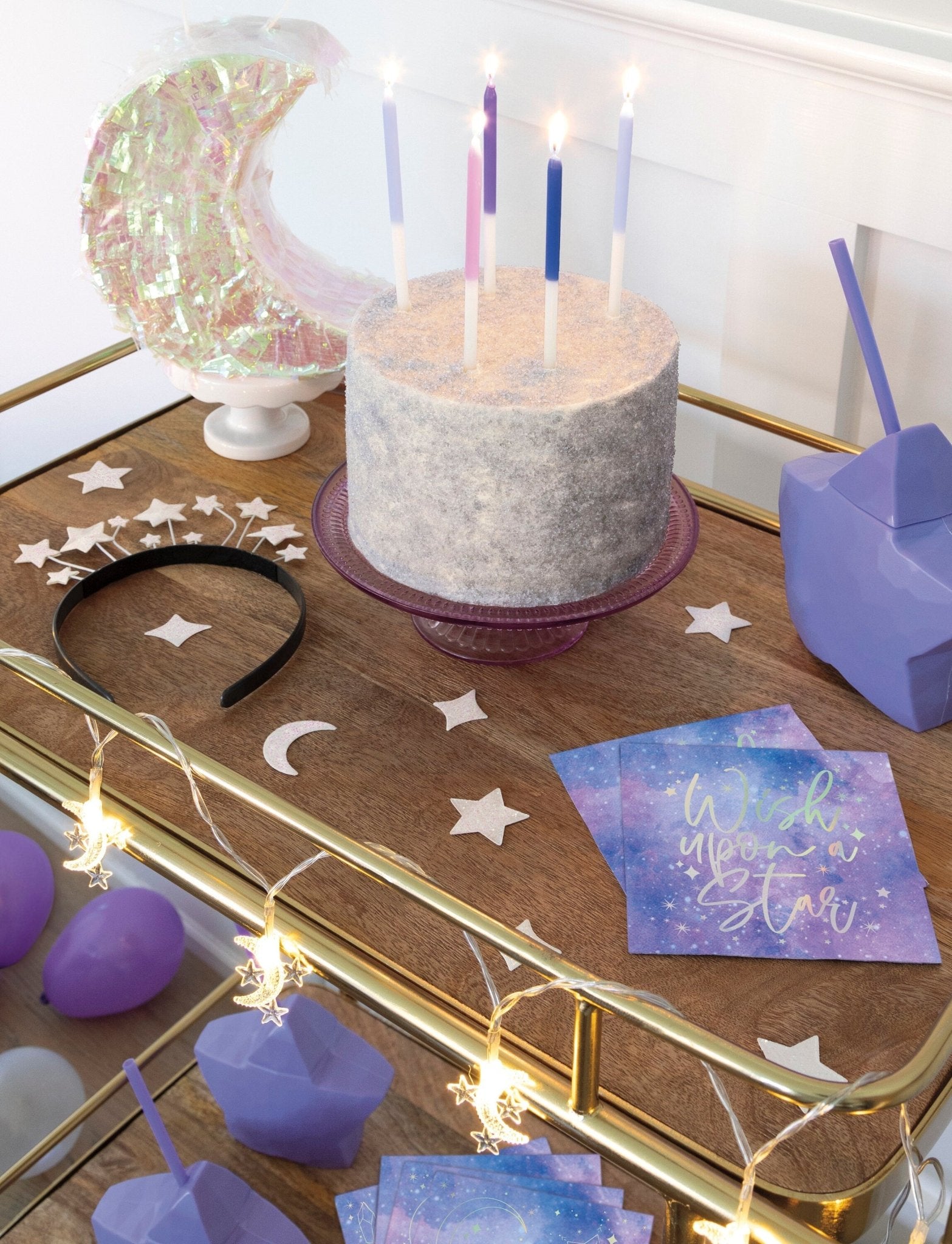 Iridescent Moon & Stars Galaxy Confetti - Stesha Party