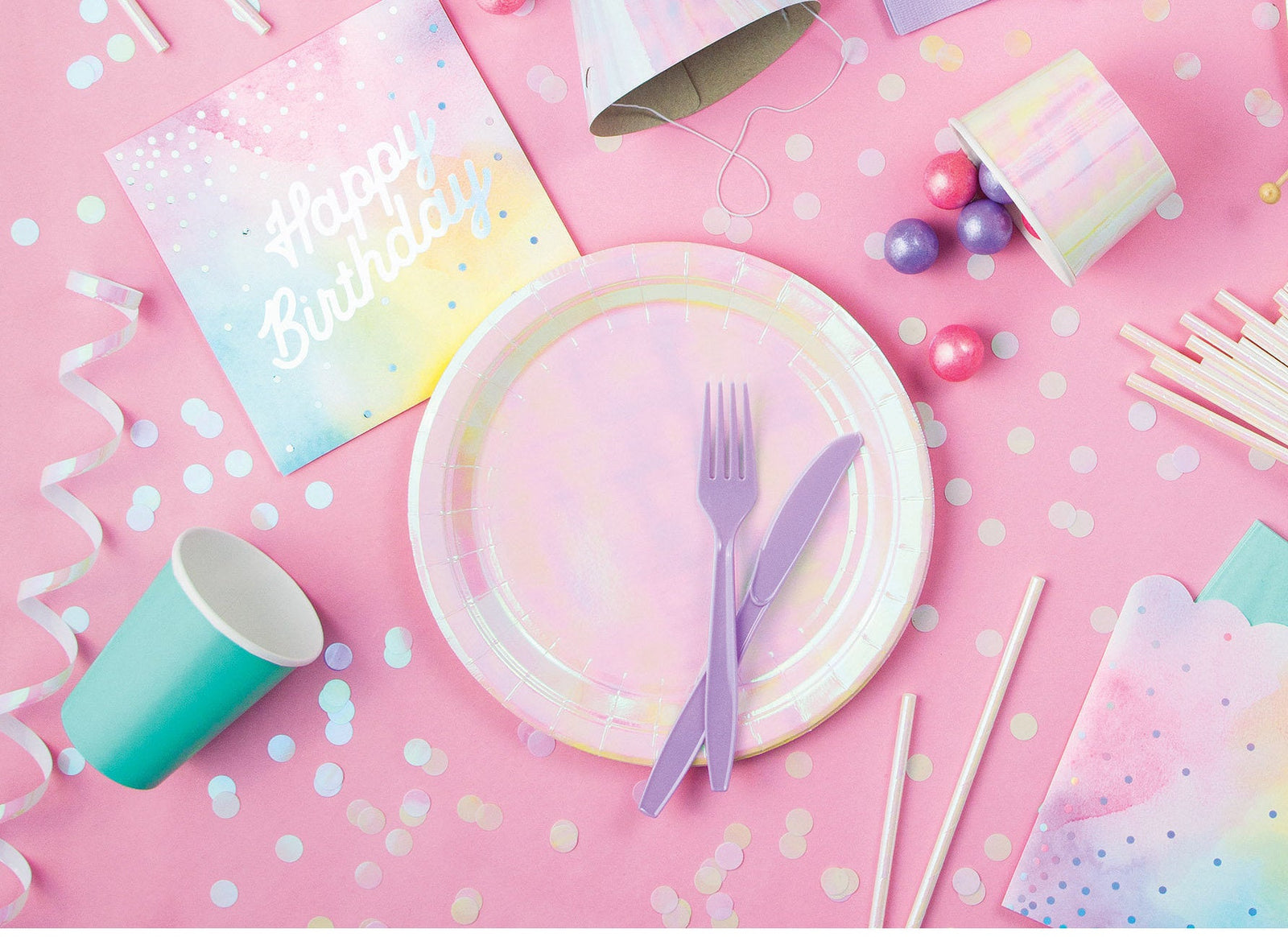 Iridescent Party Confetti - Stesha Party