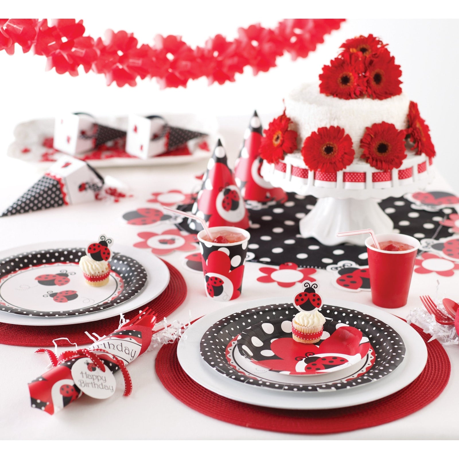 Ladybug Party Hanging Decorations - Stesha Party