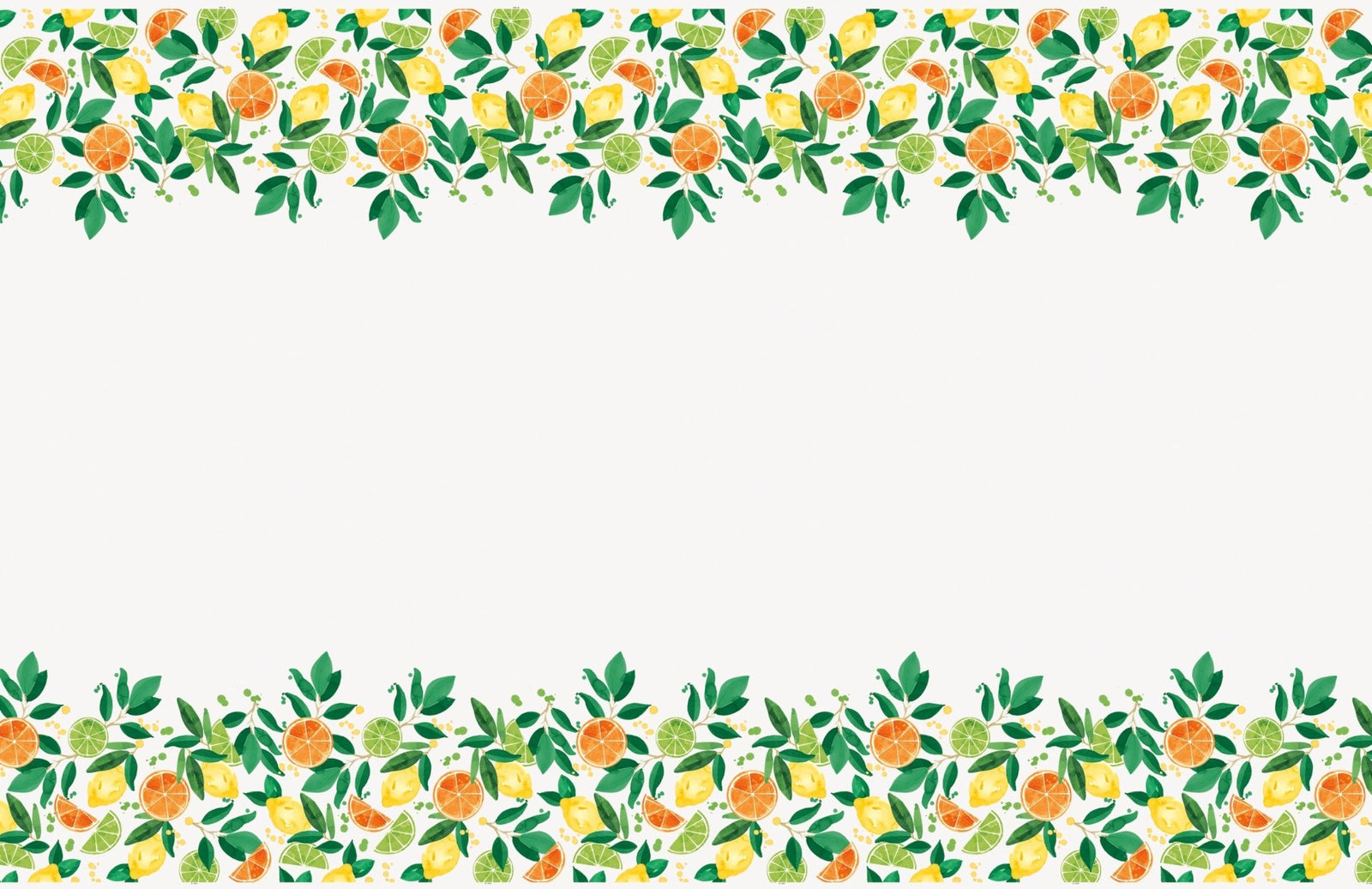 Lemon, Lime & Orange Citrus Party Tablecloth - Stesha Party