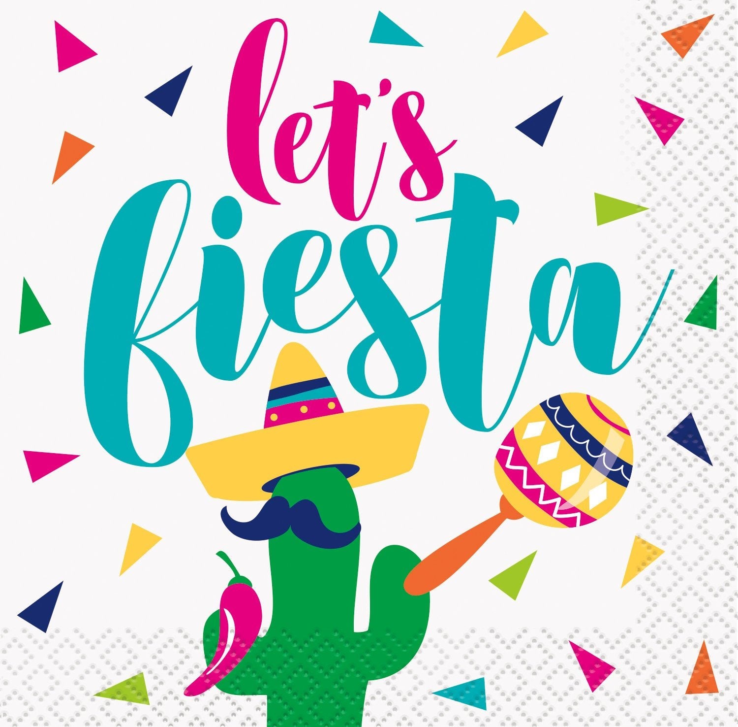 "Let's Fiesta" Party Napkins - Stesha Party
