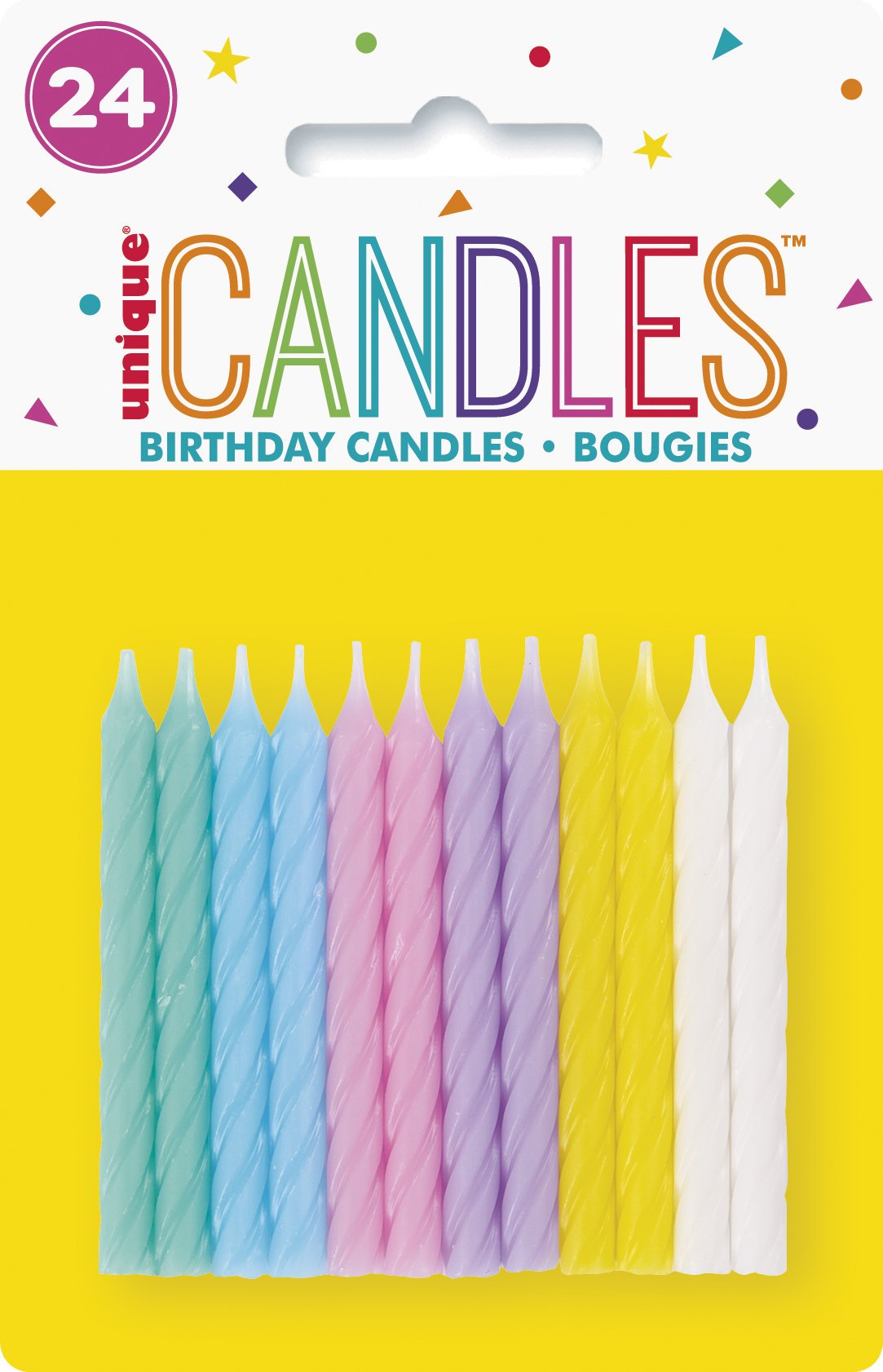 Pastel Party Candles - Stesha Party