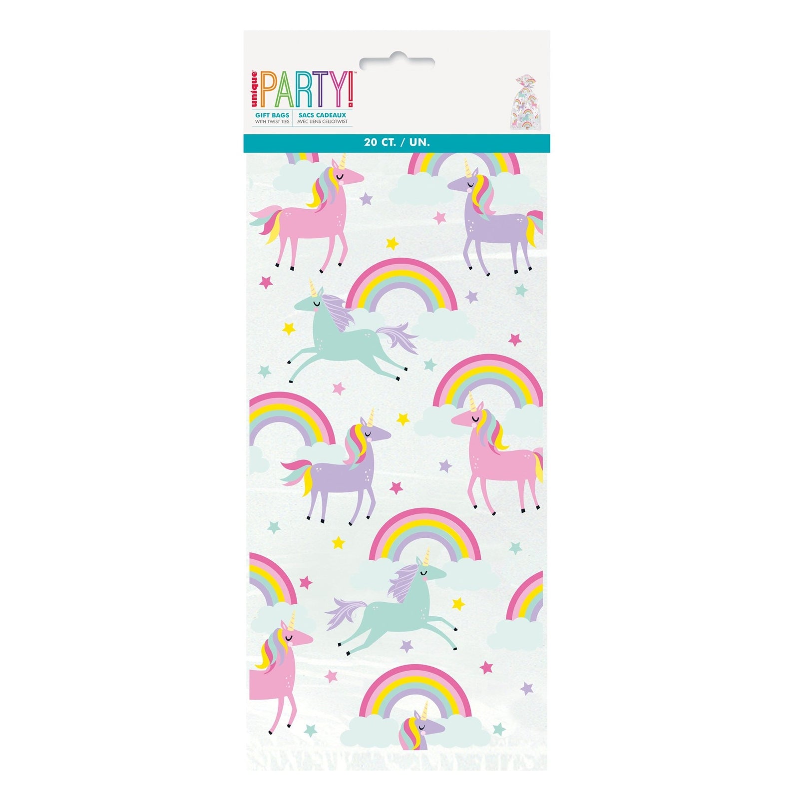 Pastel Unicorn Party Favor Goodie Bags - Stesha Party
