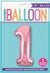 Pink Number One Balloon - Stesha Party