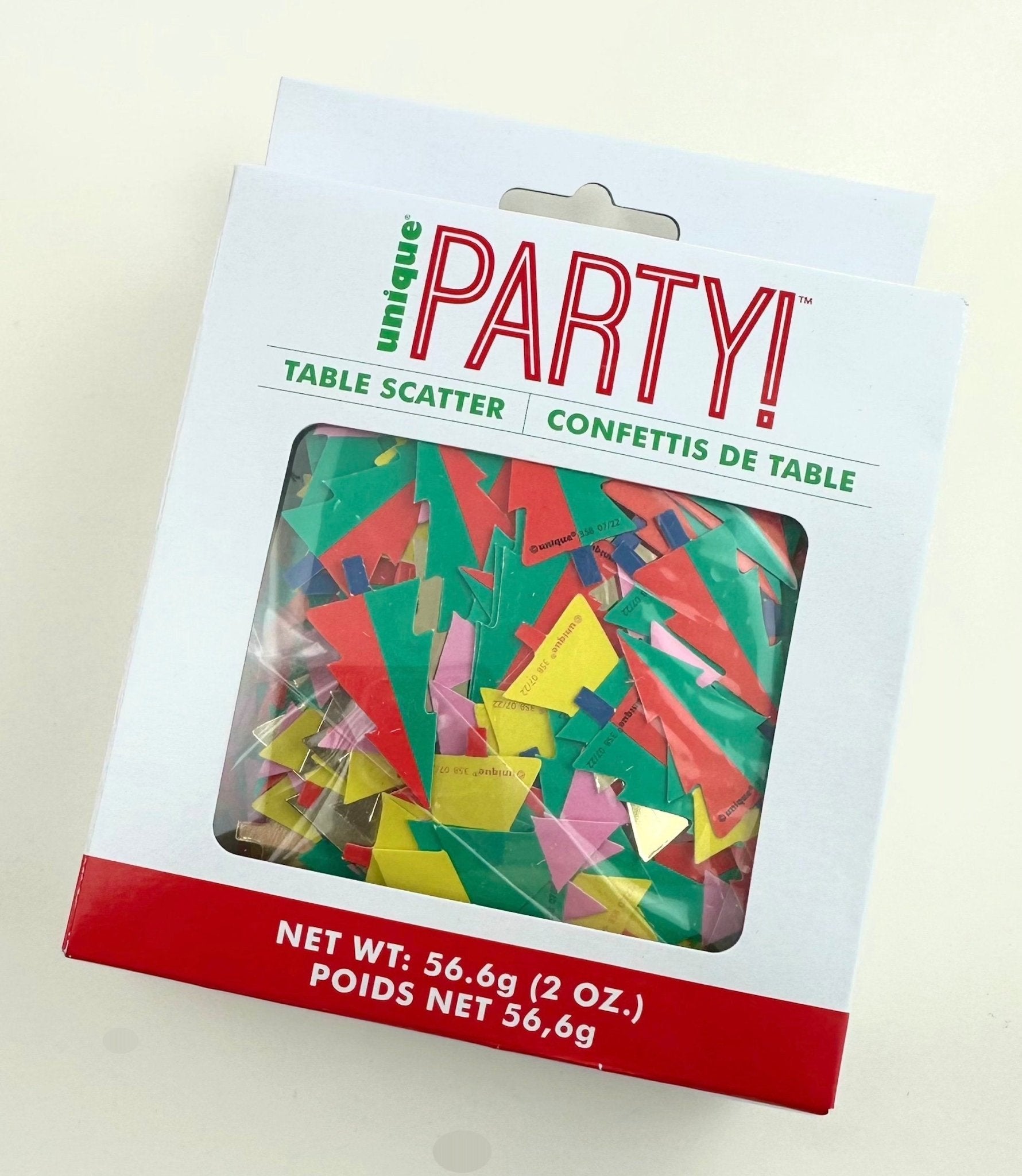 Pink & Red Christmas Tree Confetti - Stesha Party