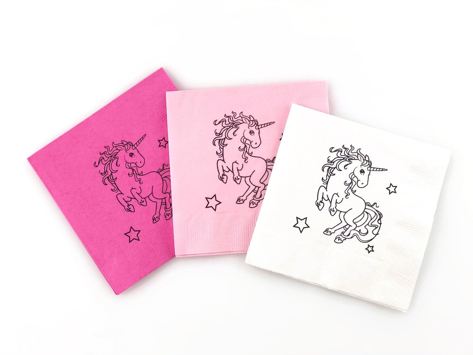 Pink Unicorn Napkins - Stesha Party