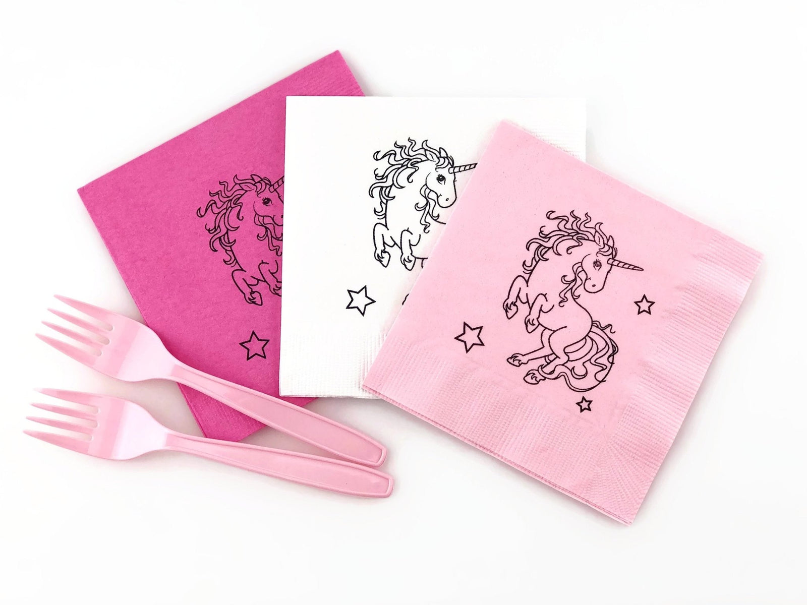 Pink Unicorn Napkins - Stesha Party
